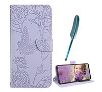 Easyshow Funda para Samsung Galaxy S26 FE, con Tapa Cuero Billetera Carcasas Tarjeta y Stand Función Flip+S Pen Case para Samsung Galaxy S26 FE (Morado)
