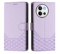 Easyshow Funda para Vivo V40 Lite 5G, Cartera y Funda para teléfono con Relieve de Panal, Tapa Libro Flip Phone Cover Case para Vivo V40 Lite 5G