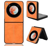 Easyshow Funda para ZTE Nubia Flip Funda, ZTE Nubia Flip PU+PC+TPU Piel Funda de teléfono, Fundas Dura para ZTE Nubia Flip-Amarillo