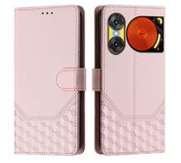 Easyshow Funda para ZTE Nubia Music 2, Cartera y Funda para teléfono con Relieve de Panal, Tapa Libro Flip Phone Cover Case para ZTE Nubia Music 2