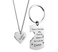 Easyski Ohana Means - Collar familiar con colgante de punto hawaiano "I Love You to The Moon and Back", regalo para hija, hermana, hijo, mejor amigo., M, Acero inoxidable, No es una piedra preciosa
