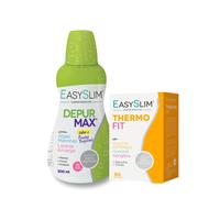 Easyslim Depur Max Frutas Tropicales + EasySlim Thermo Fit 60 Comprimidos - Oferta de gelatina -