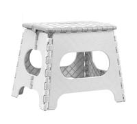 EASYSPEED Taburete Plegable, Antideslizante Banco Plegable Portatil, Capacidad de Carga 150kg Banqueta Plegable, Hecho de Material Plástico PVC, Cocina, El Baño o El Dormitorio,Blanco (29 * 22 * 27cm)