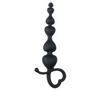 EasyToys Cadena anal Anal Collection – Silicona 18,5 cm – Negra – Para él y ella