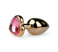 Easytoys Anal Collection Plug anal dorado con diamente rosa - EasyToys Anal Collection