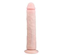 Dildo extra grande con ventosa (28,5cm) - natural