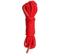 EasyToys Fetish Collection - Cuerda de bondage de cáñamo - 5 metros de largo - Cuerda de bondage rojo - para una experiencia BDSM perfecta