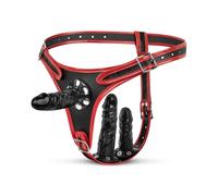 Easytoys Fetish Collection Easytoys Fetish - Triple Dildo Strap-On Harness
