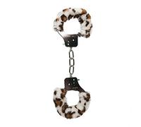 EasyToys Fetish Collection - Esposas estampado leopardo peluche - 28 cm de largo esposas - Un tamaño - Esposas eroticas