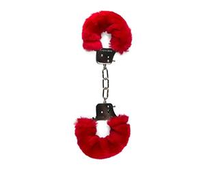 EasyToys Fetish Collection - Esposas negro peluche - 28 cm de largo esposas - Un tamaño - Esposas eroticas