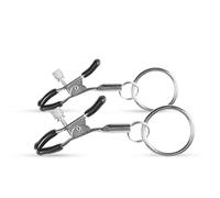Easytoys Fetish Collection Pinzas de pezón de metal con anillo