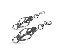 EasyToys Fetish Collection - Pinzas Pezones con clip de mariposa - Hecho de metal fuerte - Abrazadera de pezón para él y ella - Bdsms juguetes