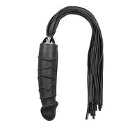EasyToys Flogger – látigo y dildo de silicona (negro)