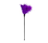 EasyToys Fetish Collection - Tickler púrpura para él y ella - 44 cm - Látigo Hecho de imitación de cuero - Cosquillas - Fustas eroticas