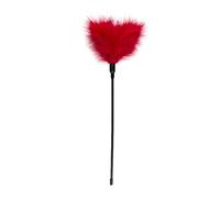 EasyToys Fetish Collection - Tickler rojo para él y ella - 44 cm - Látigo Hecho de imitación de cuero - Cosquillas - Fustas eroticas