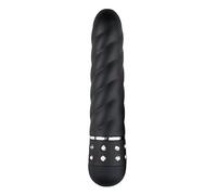 Easytoys Love Diamond Vibrador, Estructura Ondulada, Color Negro - 1 Unidad