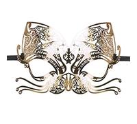 Easytoys Máscara Metálica, Color Oro - 1 Unidad