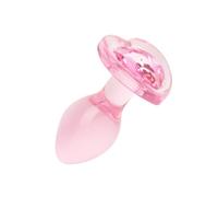 Easytoys Online Only Anal Collection Plug Anal de Cristal Pequeño Pink 7 cm