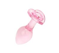 Easytoys Online Only Anal Collection Plug Anal de Cristal Mediano Pink 8,3 cm