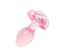Easytoys Online Only Anal Collection Plug Anal de Cristal Pequeño Pink 7 cm