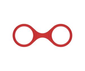 EasyToys Online Only - Esposas de silicona flexibles, color rojo