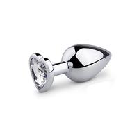 EasyToys Plug anal – Anal Collection – Plateado con diamante – Mediano 76 g – Solo online
