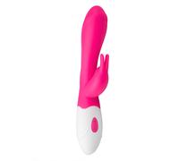 Easytoys Vibe Collection Vibrador conejito recargable de EasyToys - Rosa / Blanco