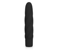 Vibrador Power Twist de Silicona Negro