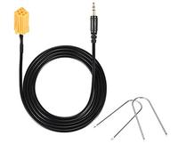 EasyULT Adaptador Cable AUX Jack 3.5mm + 2 Kit Desmontaje Radio para Fiat Grande Punto Alfa Romeo 159 2007 o después