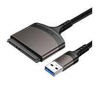 EasyULT USB 3.0 a SATA Adaptador, Adaptador de Disco Rígido USB 3.0 a SATA III de 2.5", Soporte UASP SATA III, para Discos Duros SSD/HDD de 2.5 Pulgadas(No Incluye Adaptador de Corriente)