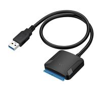 EasyULT Cable SATA a USB 3.0, Cable Convertidor de USB 3.0 a SATA para 3.5" y 2.5" Discos Duros HDD SDD, Compatible con UASP (No Incluye Adaptador de Corriente)