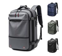 Easyvacpack, Easy Vac Pack, Vacpack Backpack, Vacpack Backpack con vacío, compresión de vacío de viaje, mochila de viaje expandible, Gray