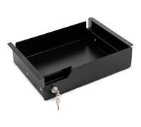 EasyVibe Mueble bajo cajón debajo del escritorio Escritorios con cerradura 42 cm (largo) x 30 cm (ancho) x 9 cm (alto), color negro