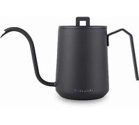 Easyworkz 600ml de acero inoxidable cuello de cisne kettle kettle con boquilla larga y estrecha, latón oro negro (color negro mate)
