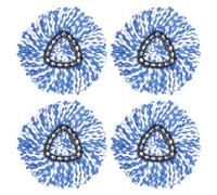 EasyWring RinseClean - Recambio de microfibra compatible con O-Cedar (sistema de 2 tanques), cabezales de repuesto de fregona giratoria de microfibra, color azul