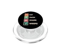 Eat Aquatic Activity Fish Whoops Gráfico Envejecido PopSockets PopGrip para MagSafe