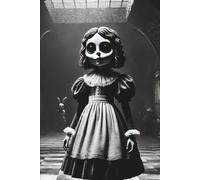 Eat, Drink + Be Scary: Gothic Art Journal: Doll Therapy Notebook for Dark Ambient Writing