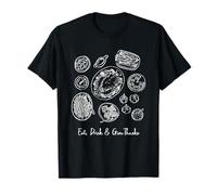 Eat Drink & Give Thank Thanksgiving Dinner Feast Graphic Camiseta