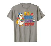 Eat Honk Learn Repeat Goose para niños pequeños y niñas Que regresan a la Escuela Camiseta
