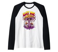 Eat Me Hongos Micología Hongos Buscando Hongos Susurrador de Setas Camiseta Manga Raglan