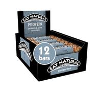 Eat Natural - Barras de proteína de cacahuetes y chocolate negro con frutas y nueces (12 x 40 g)