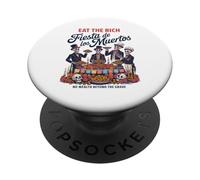 Eat Rich Día de los Muertos - Anti-Greed Social Justice PopSockets PopGrip Adhesivo