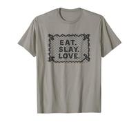 Eat Slay Love Funny Thanksgiving Drag Quote Diseño Camiseta