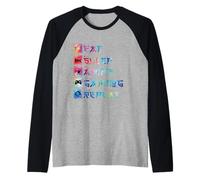 Eat Sleep Anime Gaming Repeat Funny Otaku Gamer Camiseta Manga Raglan