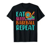 Eat Sleep Baseball Repeat Ice Cream Drip - Jarra de béisbol Camiseta