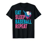 Eat Sleep Baseball Repeat Ice Cream Drip - Jarra de béisbol Camiseta