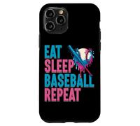 Eat Sleep Baseball Repeat Ice Cream Drip - Jarra de béisbol Carcasa para iPhone 11 Pro