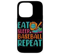 Eat Sleep Baseball Repeat Ice Cream Drip - Jarra de béisbol Carcasa para iPhone 14 Pro