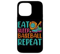Eat Sleep Baseball Repeat Ice Cream Drip - Jarra de béisbol Carcasa para iPhone 14 Pro MAX