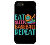 Eat Sleep Baseball Repeat Ice Cream Drip - Jarra de béisbol Carcasa para iPhone SE (2020) / 7/8